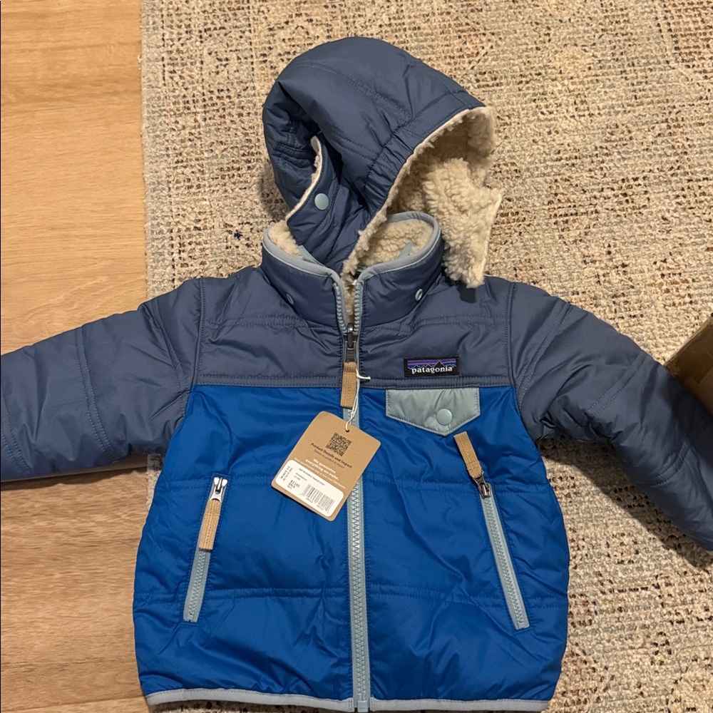 Patagonia Two-Tone Blue Hooded Jacket